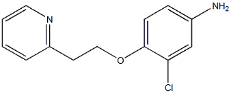 3-chloro-4-[2-(pyridin-2-yl)ethoxy]aniline Struktur