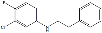 3-chloro-4-fluoro-N-(2-phenylethyl)aniline Struktur