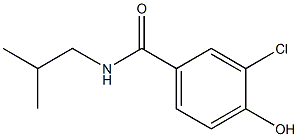 3-chloro-4-hydroxy-N-(2-methylpropyl)benzamide Struktur