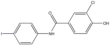 3-chloro-4-hydroxy-N-(4-iodophenyl)benzamide Struktur