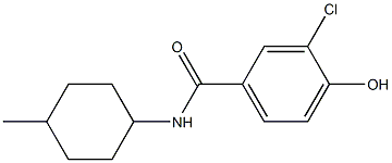 3-chloro-4-hydroxy-N-(4-methylcyclohexyl)benzamide Struktur