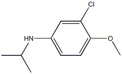 3-chloro-4-methoxy-N-(propan-2-yl)aniline Struktur