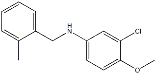 3-chloro-4-methoxy-N-[(2-methylphenyl)methyl]aniline Struktur