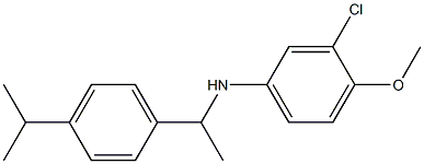 3-chloro-4-methoxy-N-{1-[4-(propan-2-yl)phenyl]ethyl}aniline Struktur