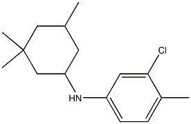 3-chloro-4-methyl-N-(3,3,5-trimethylcyclohexyl)aniline Struktur