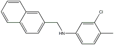 3-chloro-4-methyl-N-(naphthalen-2-ylmethyl)aniline Struktur