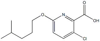 3-chloro-6-[(4-methylpentyl)oxy]pyridine-2-carboxylic acid Struktur