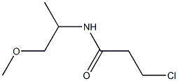 3-chloro-N-(1-methoxypropan-2-yl)propanamide Struktur