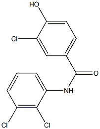 3-chloro-N-(2,3-dichlorophenyl)-4-hydroxybenzamide Struktur