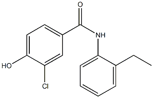 3-chloro-N-(2-ethylphenyl)-4-hydroxybenzamide Struktur