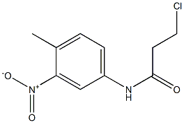 3-chloro-N-(4-methyl-3-nitrophenyl)propanamide Struktur