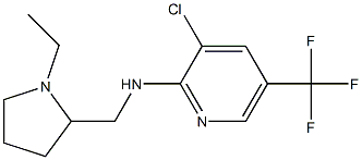 3-chloro-N-[(1-ethylpyrrolidin-2-yl)methyl]-5-(trifluoromethyl)pyridin-2-amine Struktur