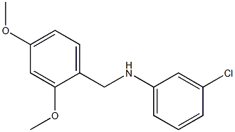 3-chloro-N-[(2,4-dimethoxyphenyl)methyl]aniline Struktur