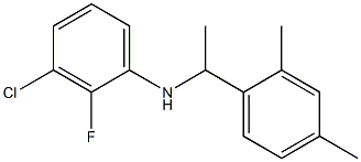 3-chloro-N-[1-(2,4-dimethylphenyl)ethyl]-2-fluoroaniline Struktur