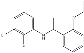 3-chloro-N-[1-(2-ethoxyphenyl)ethyl]-2-fluoroaniline Struktur