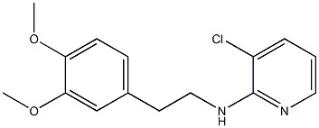 3-chloro-N-[2-(3,4-dimethoxyphenyl)ethyl]pyridin-2-amine Struktur