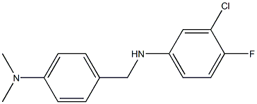 3-chloro-N-{[4-(dimethylamino)phenyl]methyl}-4-fluoroaniline Struktur