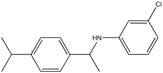 3-chloro-N-{1-[4-(propan-2-yl)phenyl]ethyl}aniline Struktur