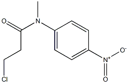 3-chloro-N-methyl-N-(4-nitrophenyl)propanamide Struktur