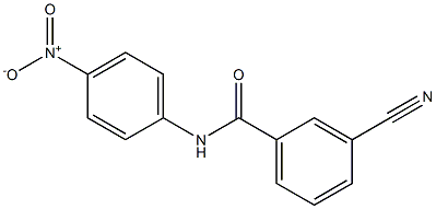 3-cyano-N-(4-nitrophenyl)benzamide Struktur