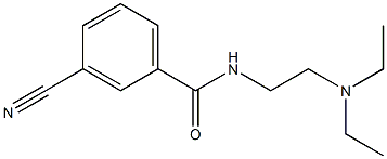 3-cyano-N-[2-(diethylamino)ethyl]benzamide Struktur