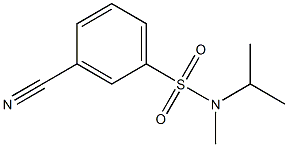 3-cyano-N-isopropyl-N-methylbenzenesulfonamide Struktur