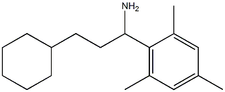 3-cyclohexyl-1-(2,4,6-trimethylphenyl)propan-1-amine Struktur