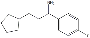 3-cyclopentyl-1-(4-fluorophenyl)propan-1-amine Struktur