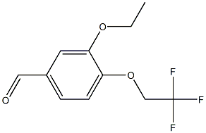 3-ethoxy-4-(2,2,2-trifluoroethoxy)benzaldehyde Struktur