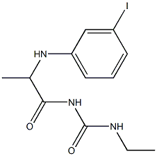 3-ethyl-1-{2-[(3-iodophenyl)amino]propanoyl}urea Struktur