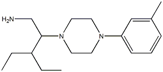 3-ethyl-2-[4-(3-methylphenyl)piperazin-1-yl]pentan-1-amine Struktur