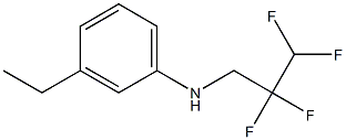 3-ethyl-N-(2,2,3,3-tetrafluoropropyl)aniline Struktur