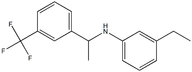 3-ethyl-N-{1-[3-(trifluoromethyl)phenyl]ethyl}aniline Struktur