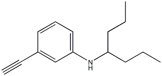 3-ethynyl-N-(heptan-4-yl)aniline Struktur