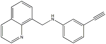 3-ethynyl-N-(quinolin-8-ylmethyl)aniline Struktur