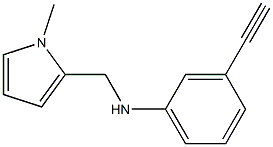 3-ethynyl-N-[(1-methyl-1H-pyrrol-2-yl)methyl]aniline Struktur