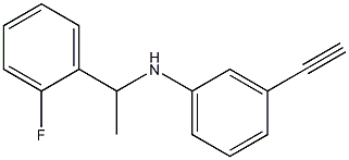 3-ethynyl-N-[1-(2-fluorophenyl)ethyl]aniline Struktur