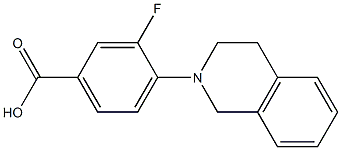 3-fluoro-4-(1,2,3,4-tetrahydroisoquinolin-2-yl)benzoic acid Struktur