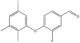 3-fluoro-4-(2,3,5-trimethylphenoxy)benzaldehyde Struktur