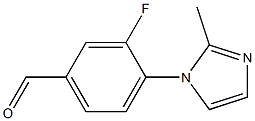 3-fluoro-4-(2-methyl-1H-imidazol-1-yl)benzaldehyde Struktur