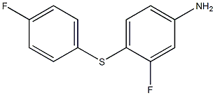 3-fluoro-4-[(4-fluorophenyl)sulfanyl]aniline Struktur