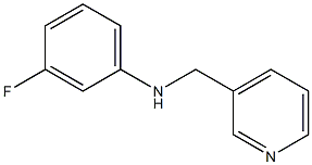 3-fluoro-N-(pyridin-3-ylmethyl)aniline Struktur