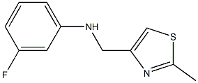 3-fluoro-N-[(2-methyl-1,3-thiazol-4-yl)methyl]aniline Struktur