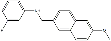 3-fluoro-N-[(6-methoxynaphthalen-2-yl)methyl]aniline Struktur