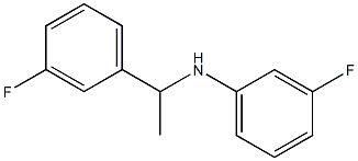 3-fluoro-N-[1-(3-fluorophenyl)ethyl]aniline Struktur