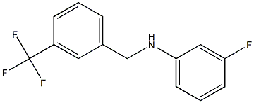 3-fluoro-N-{[3-(trifluoromethyl)phenyl]methyl}aniline Struktur