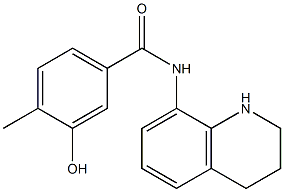 3-hydroxy-4-methyl-N-(1,2,3,4-tetrahydroquinolin-8-yl)benzamide Struktur