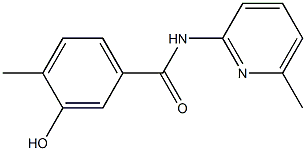 3-hydroxy-4-methyl-N-(6-methylpyridin-2-yl)benzamide Struktur