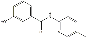 3-hydroxy-N-(5-methylpyridin-2-yl)benzamide Struktur