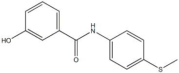 3-hydroxy-N-[4-(methylsulfanyl)phenyl]benzamide Struktur